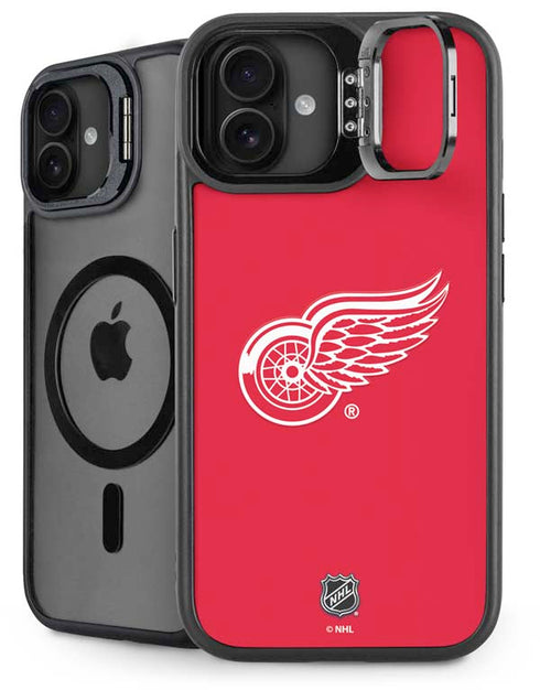 NHL Detroit Red Wings Solid Background iPhone 16 Kickstand Case