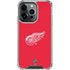 NHL Detroit Red Wings Solid Background iPhone 16 Pro Clear Case