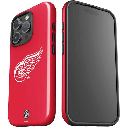 NHL Detroit Red Wings Solid Background iPhone 16 Pro Impact Case