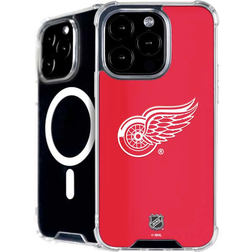 NHL Detroit Red Wings Solid Background iPhone 16 Pro MagSafe Case