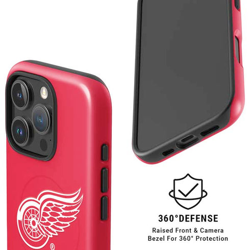 NHL Detroit Red Wings Solid Background iPhone 16 Pro Max Magsafe Impact Case
