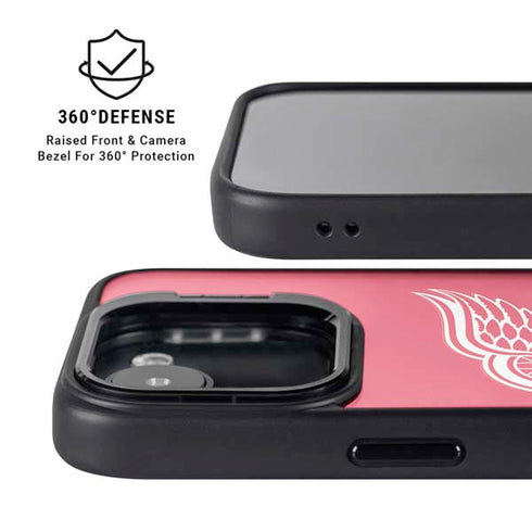 NHL Detroit Red Wings Solid Background iPhone 16e Kickstand Case