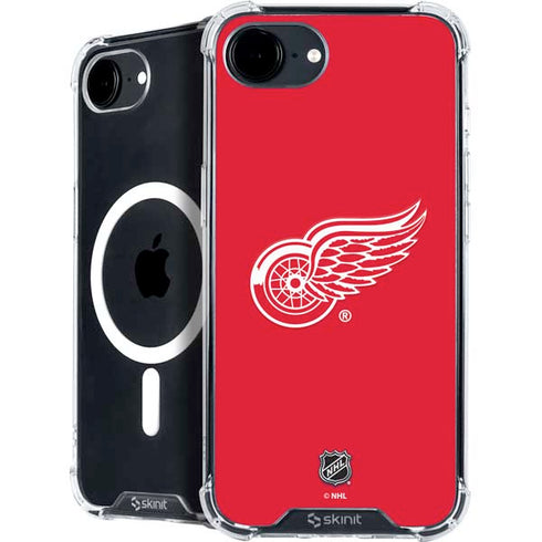 NHL Detroit Red Wings Solid Background iPhone 16e MagSafe Case