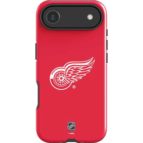 NHL Detroit Red Wings Solid Background iPhone 17 Air Impact Case