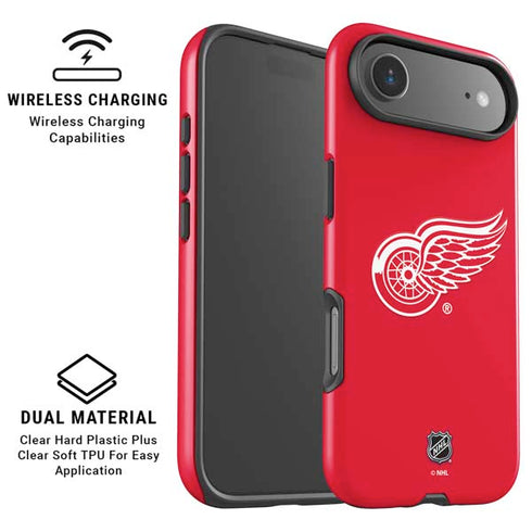 NHL Detroit Red Wings Solid Background iPhone 17 Air Magsafe Impact Case
