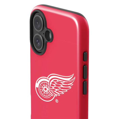 NHL Detroit Red Wings Solid Background iPhone 17 Impact Case