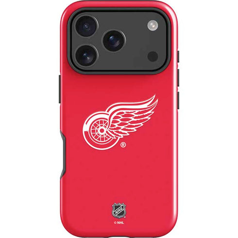 NHL Detroit Red Wings Solid Background iPhone 17 Pro Impact Case