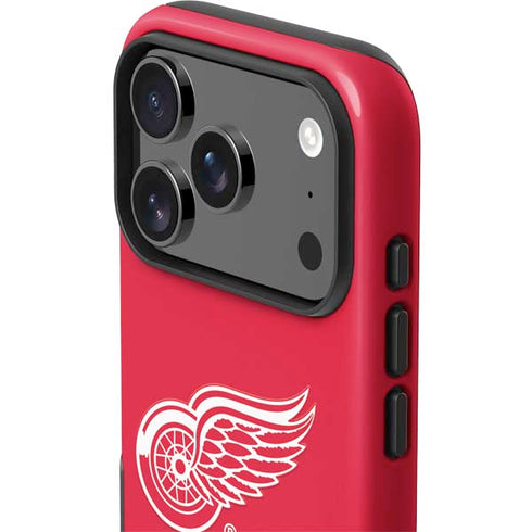 NHL Detroit Red Wings Solid Background iPhone 17 Pro Impact Case
