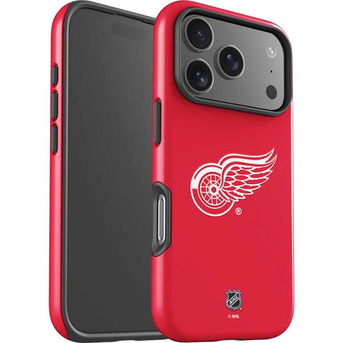 NHL Detroit Red Wings Solid Background iPhone 17 Pro Impact Case