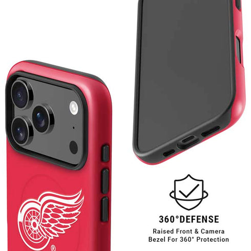 NHL Detroit Red Wings Solid Background iPhone 17 Pro Magsafe Impact Case