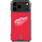 NHL Detroit Red Wings Solid Background iPhone 17 Pro Max Clear Case