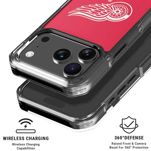 NHL Detroit Red Wings Solid Background iPhone 17 Pro Max MagSafe Case