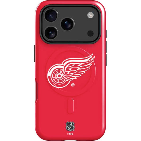 NHL Detroit Red Wings Solid Background iPhone 17 Pro Max Magsafe Impact Case