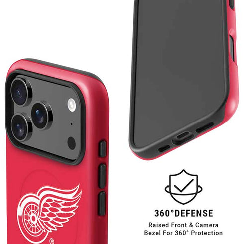 NHL Detroit Red Wings Solid Background iPhone 17 Pro Max Magsafe Impact Case