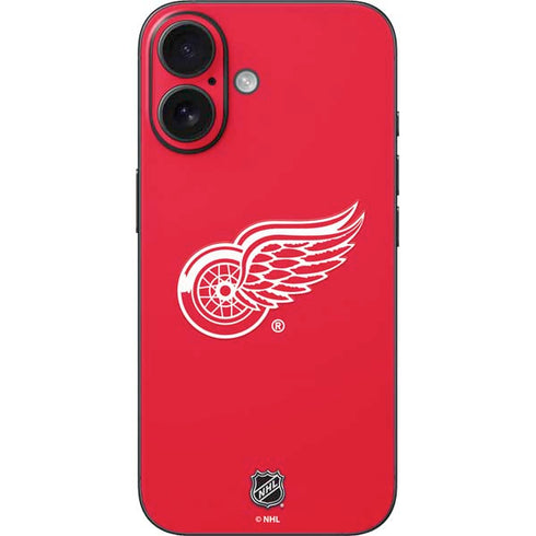 NHL Detroit Red Wings Solid Background iPhone 17 Skin