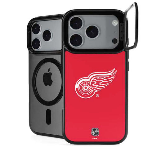 NHL Detroit Red Wings Solid Background iPhone 18 Pro Kickstand Case