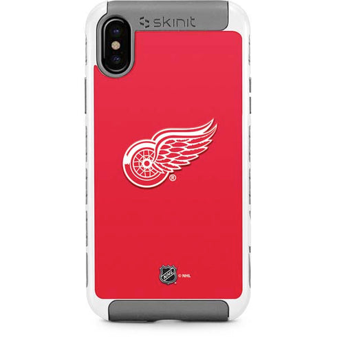 NHL Detroit Red Wings Solid Background iPhone Cases