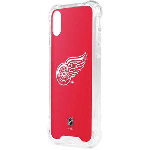 NHL Detroit Red Wings Solid Background iPhone XS Clear Case