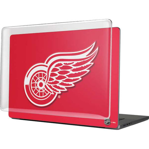 NHL Detroit Red Wings Solid Background MacBook Cases