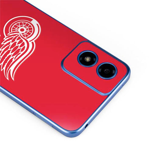 NHL Detroit Red Wings Solid Background Moto G Play 4G (2024) Skin