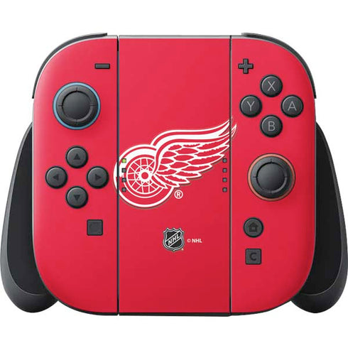 NHL Detroit Red Wings Solid Background Nintendo Skins