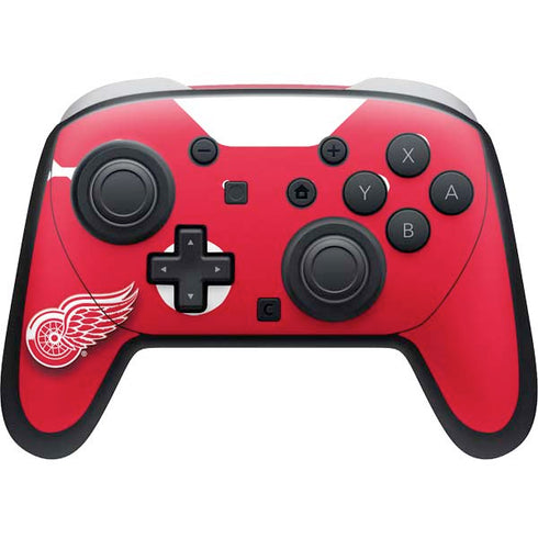 NHL Detroit Red Wings Solid Background Nintendo Switch 2 (2025) Pro Controller Skin