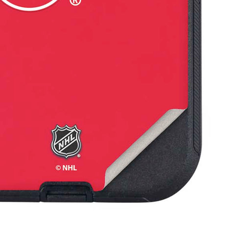 NHL Detroit Red Wings Solid Background Otterbox Defender iPhone Skin