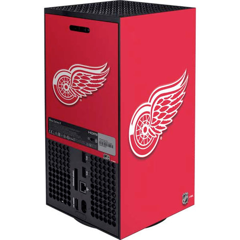 NHL Detroit Red Wings Solid Background Xbox Series X Bundle Skin