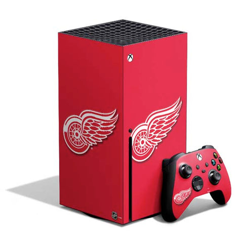 NHL Detroit Red Wings Solid Background Xbox Series X Skins