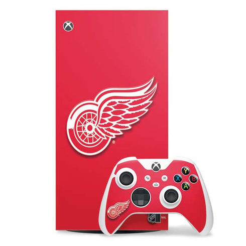 NHL Detroit Red Wings Solid Background Xbox Series X Skins