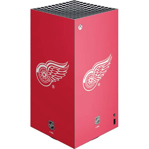 NHL Detroit Red Wings Solid Background XBox Series X Digital Edition Console Skin