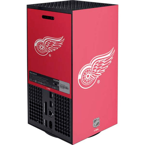 NHL Detroit Red Wings Solid Background XBox Series X Digital Edition Console Skin