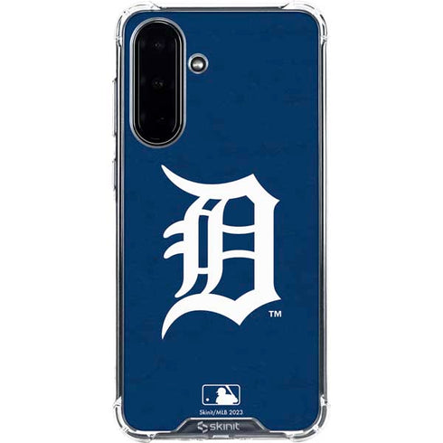 MLB Detroit Tigers - Solid Distressed Galaxy A36 5G Clear Case