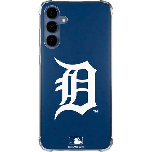 MLB Detroit Tigers - Solid Distressed Galaxy A55 5G Clear Case