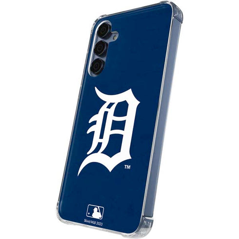 MLB Detroit Tigers - Solid Distressed Galaxy A55 5G Clear Case