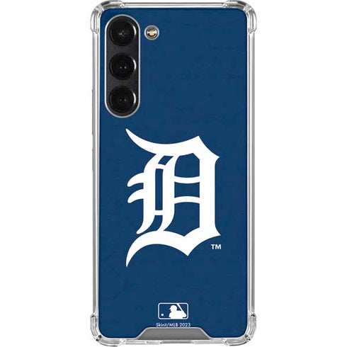 MLB Detroit Tigers - Solid Distressed Galaxy S24 FE Clear Case