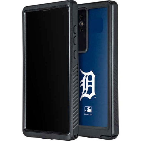 MLB Detroit Tigers - Solid Distressed Galaxy S24 Ultra Waterproof Case