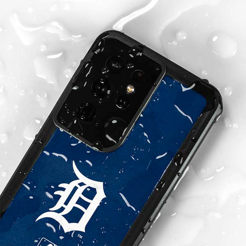 MLB Detroit Tigers - Solid Distressed Galaxy S24 Ultra Waterproof Case