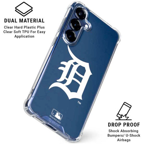 MLB Detroit Tigers - Solid Distressed Galaxy S25 Clear Case
