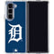 MLB Detroit Tigers - Solid Distressed Galaxy Z Fold5 5G Clear Case
