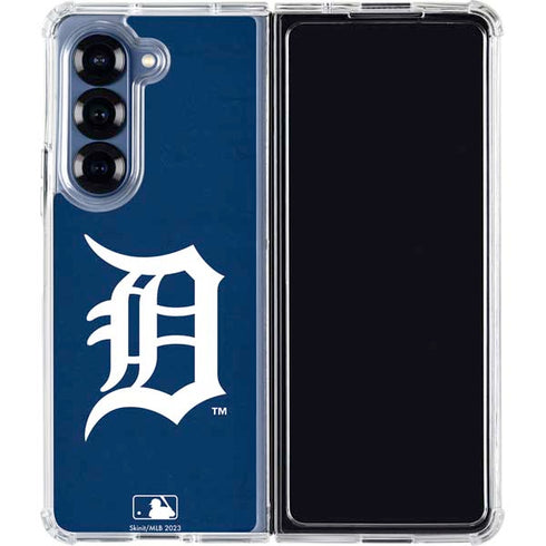 MLB Detroit Tigers - Solid Distressed Galaxy Z Fold6 Clear Case