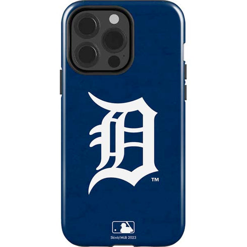 MLB Detroit Tigers - Solid Distressed iPhone 15 Pro Impact Case