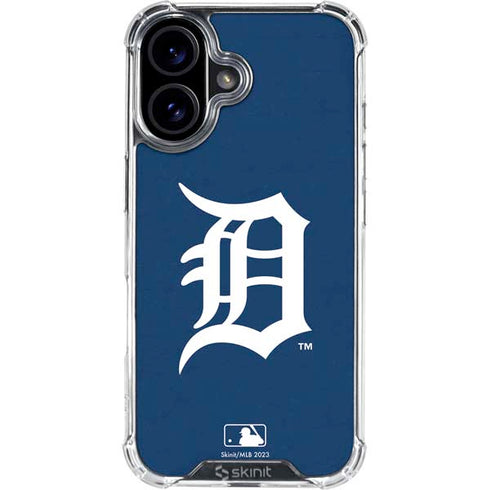 MLB Detroit Tigers - Solid Distressed iPhone 16 Clear Case