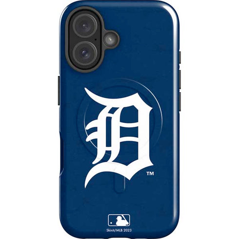 MLB Detroit Tigers - Solid Distressed iPhone 16 Plus Magsafe Impact Case