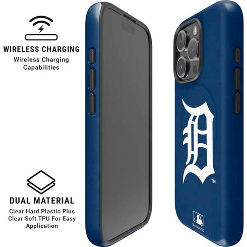 MLB Detroit Tigers - Solid Distressed iPhone 16 Pro Magsafe Impact Case