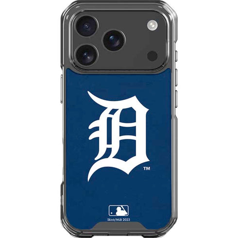 MLB Detroit Tigers - Solid Distressed iPhone 18 Pro Clear Case
