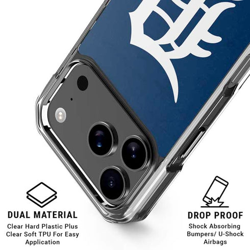 MLB Detroit Tigers - Solid Distressed iPhone 18 Pro Clear Case