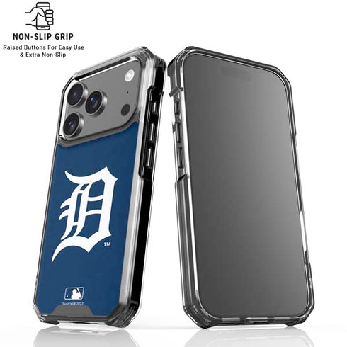 MLB Detroit Tigers - Solid Distressed iPhone 18 Pro Clear Case