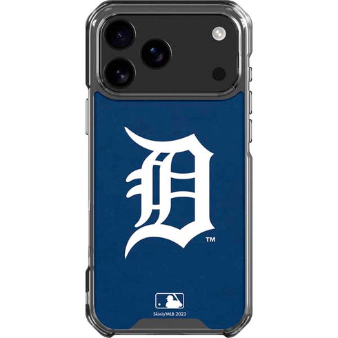 MLB Detroit Tigers - Solid Distressed iPhone 18 Pro Max Clear Case