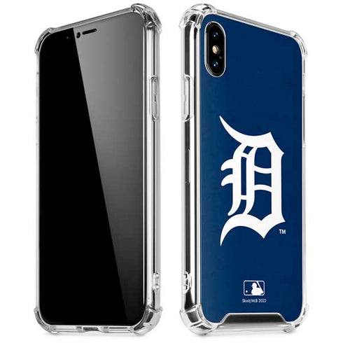 MLB Detroit Tigers - Solid Distressed iPhone X/XS Clear Case